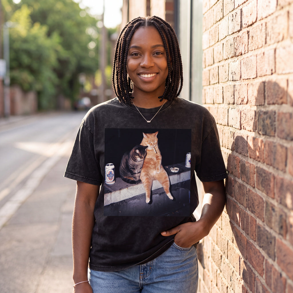 Brother Cats tee — front print