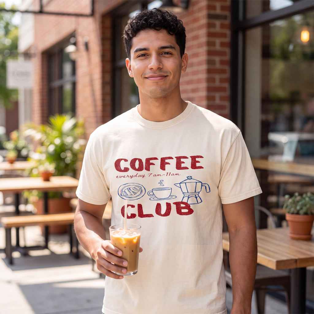 Coffee Club tee — front print